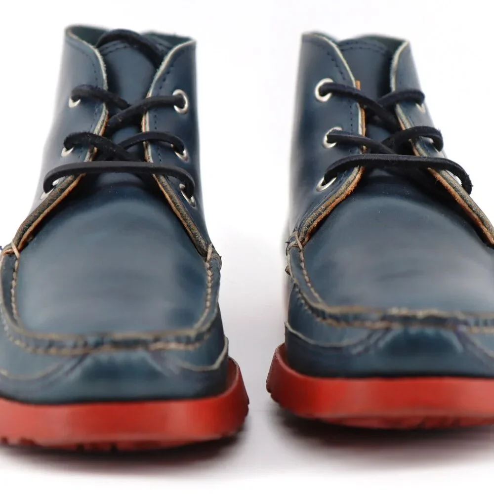 Quoddy Kennebec USA Made Moccasin Boots - Vibram Lug Sole - Mens Size 7.5D - Picture 2 of 16